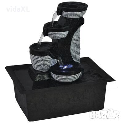 vidaXL Вътрешен фонтан с LED светлина, полирезин(SKU:242352, снимка 1 - Други - 45910895