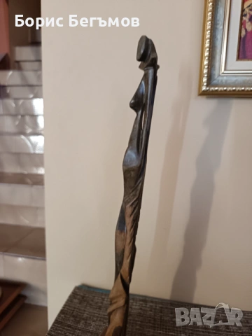 Декоративна дървена скулптура – ​​Женска фигура, снимка 9 - Колекции - 53886826