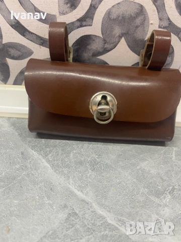 Винтидж кожена чанта за велосипед с инструменти, СССР 70-те г., снимка 8 - Части за велосипеди - 54158168