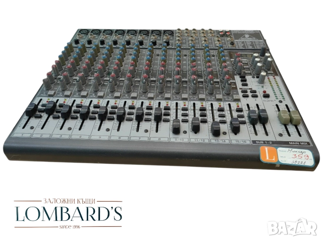 Аналогов миксер Behringer Xenyx X2442 с USB, ефекти и 10 входа за микрофон