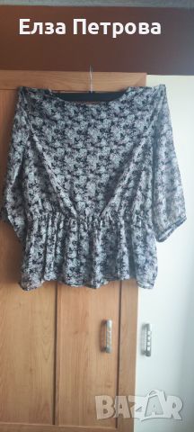 Дамска тюлена лятна блуза за пищни дами , снимка 1 - Ризи - 46412275