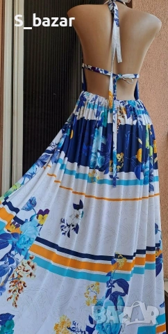 Нова рокля с гол гръб,р-р М/Л/ХЛ, снимка 2 - Рокли - 54051189