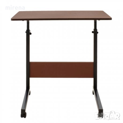 Повдигаща се компютърна маса MDF в цвят орех 80x40x69-90см 14, снимка 3 - Бюра - 51534594