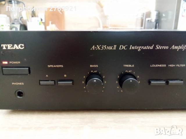 Усилвател TEAC A X35MKII  2x50W, снимка 2 - Ресийвъри, усилватели, смесителни пултове - 52177276