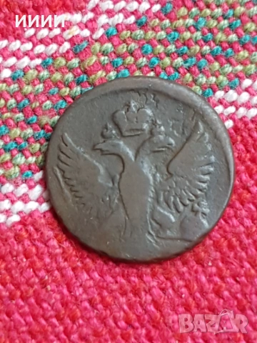 Монета денга 1753, снимка 2 - Нумизматика и бонистика - 53943353