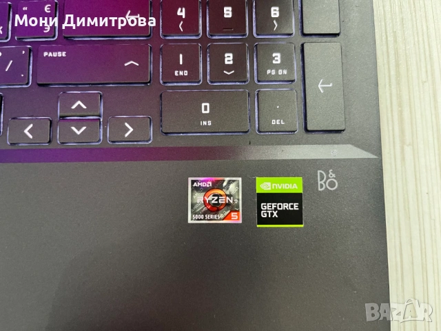 HP Victus 16 / Ryzen 5 5600H / GTX 1650 4GB / 12GB RAM / Отлично състояние, снимка 4 - Лаптопи за игри - 54066269