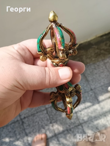 Красива бронзова варджа-387, снимка 7 - Колекции - 51613422