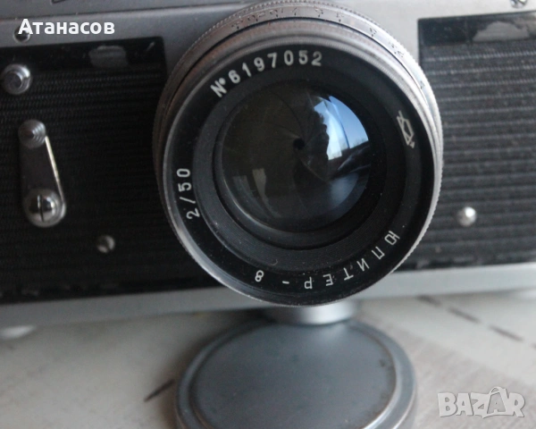 Обектив Юпитер 8 + фотоапарат Зоркий 4 , снимка 4 - Обективи и филтри - 53761533