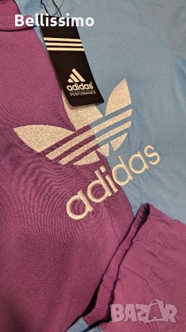 *Adidas* Дамски сет от 2 части(тениска и клинче), бродирано лого, снимка 2 - Спортни екипи - 45767999