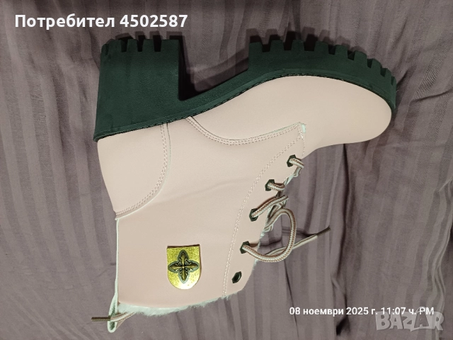 Розови топли боти, снимка 10 - Дамски боти - 52894332