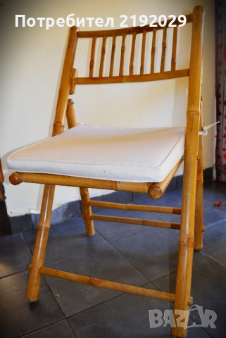 Сгъваеми ГРАДИНСКИ СТОЛОВЕ от бамбук  , снимка 2 - Столове - 51680878