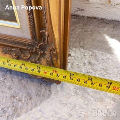 Маслена картина в барокова рамка, снимка 3 - Декорация за дома - 53867759