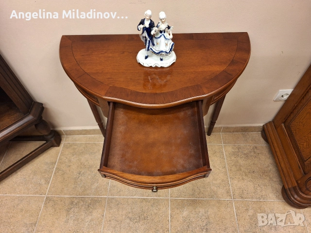 Луксозна конзолна маса с чекмедже, снимка 5 - Маси - 53773981