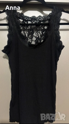 Набор🔥. Леки копринени панталони от Zara, женствен топ с дантелен гръб🌸👌, снимка 4 - Други - 54240750