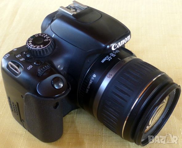Canon 550d 18 мегапикселова камера с обектив.
