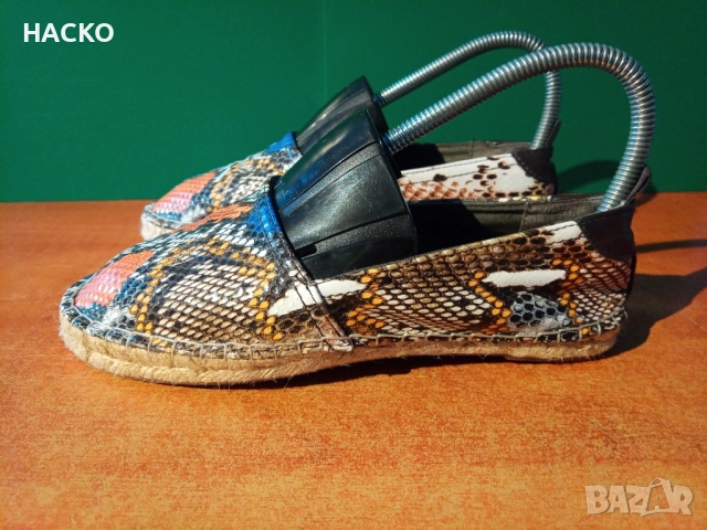 Кожени Еспрадрили с Каучукова Подметка Номер 37 Стелка 23 см. Внос от Англия