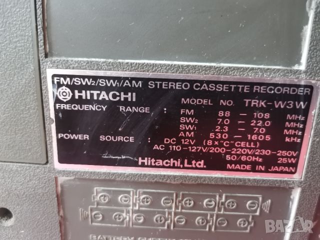 HITACHI TRK W3W, снимка 2 - Радиокасетофони, транзистори - 46229901