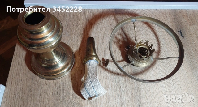 Лампа газена месинг за колекционери , снимка 6 - Антикварни и старинни предмети - 54009779