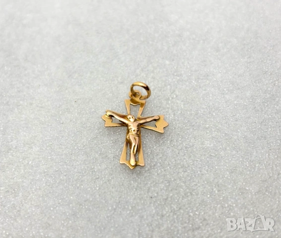 Българско Златно Кръстче-1,04 грама, 14К (проба 585)