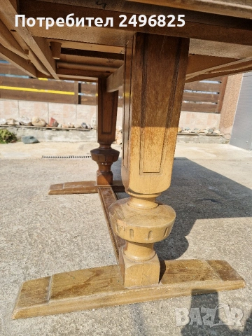 Продавам маса дърво масив, снимка 2 - Маси - 53733547