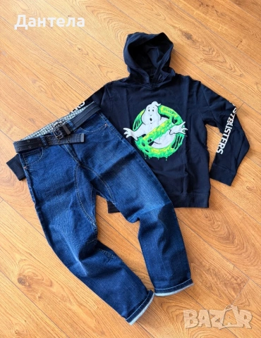 H&M, Denim детски дънки и нлузка, снимка 10 - Детски панталони и дънки - 54134670