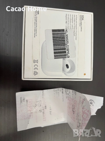 Оригинални AirPods 3 с кутия и бележка от Технополис , снимка 3 - Безжични слушалки - 53810034