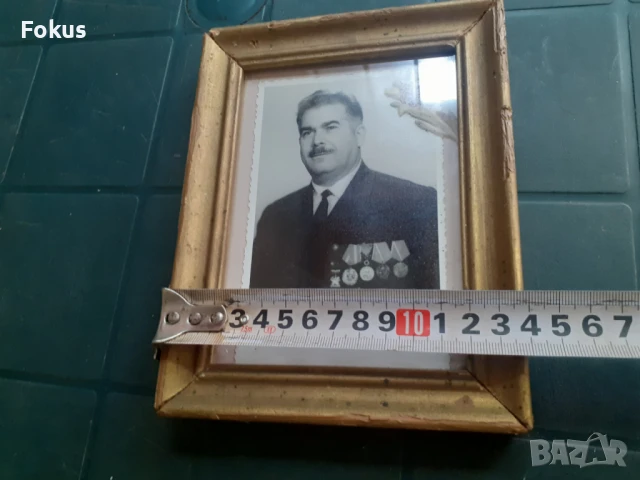 Армейски генерал Добри Джуров снимка в рамка, снимка 5 - Антикварни и старинни предмети - 50954261