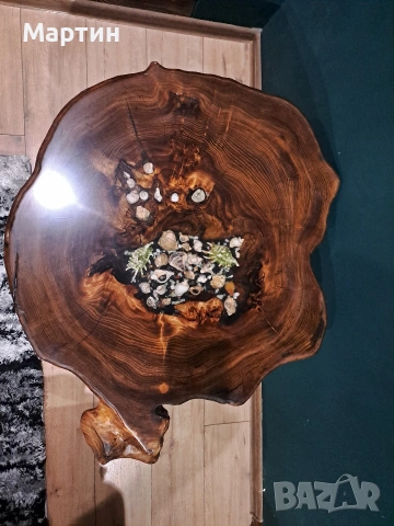 Маса от бряст и епоксидна смола , снимка 3 - Други - 53905322
