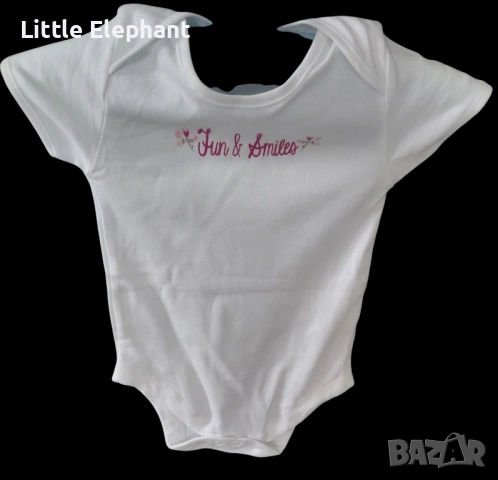 Боди с къс ръкав за 18-24 мес мом"Fun and smiles"Англия/ново