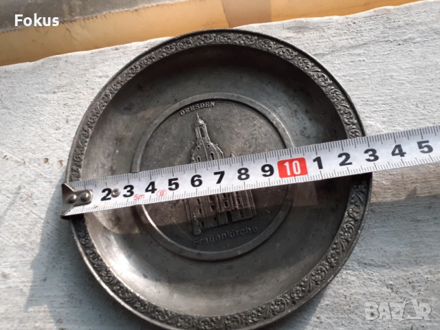 Калаена чиния за стена Essingen 95% Stauien Zinn, снимка 6 - Антикварни и старинни предмети - 53458339