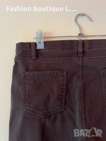 Кафяв панталон с еластант като клин L размер 🤎, снимка 4 - Панталони - 45749209