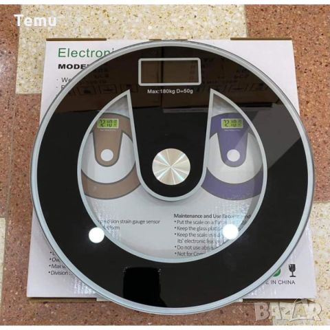 Електронен кантар със сензор за тегло с висока точност, до 180кг, снимка 3 - Други стоки за дома - 46420138