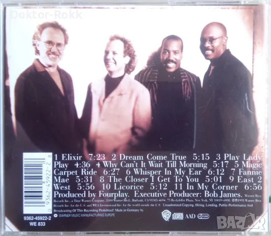 Fourplay – Elixir (1995, CD), снимка 2 - CD дискове - 47123866