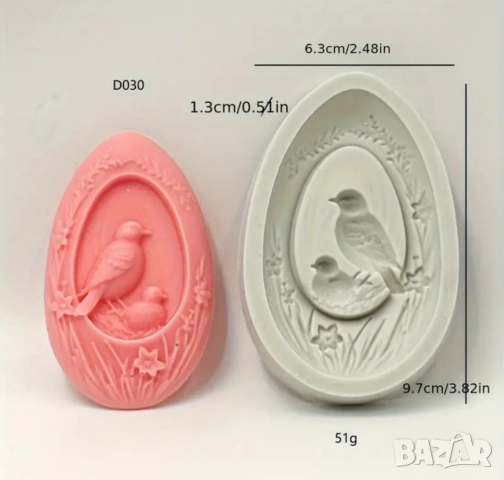 Молд яйце с птици , снимка 4 - Форми - 51563123