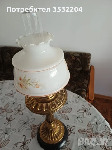 Стара газена лампа, снимка 6 - Антикварни и старинни предмети - 51248623