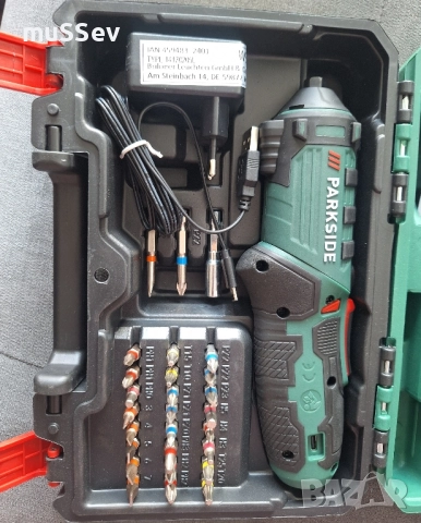 акумулаторна отвертка на Парксайд 4В Parkside PSSA 4V B2, снимка 3 - Отвертки - 51845303
