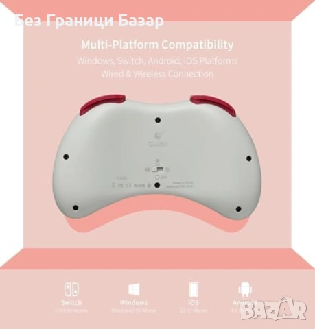Нов джойстик Безжичен гейм контролер за Switch 2 PC Android iOS Bluetooth, снимка 4 - Аксесоари - 53817784