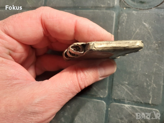 Стар накит - висулка муска с камъчета и стъкълца - носия, снимка 4 - Антикварни и старинни предмети - 53281229