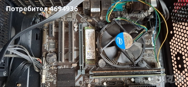 дъно със проц.Intel Core i5.9500.рам.16GB DDR4 ssd.nvme , снимка 2 - Дънни платки - 53477049