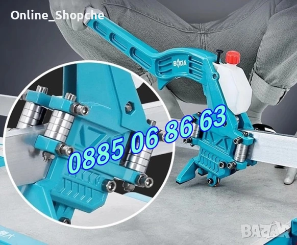 Релсова машина за рязане на плочки с лазер 1200 мм с 2 бр. ножчета, снимка 4 - Други инструменти - 53262114