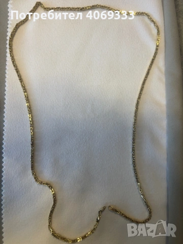Комплект златен синджир и гривна Кралска плетка 14карата, снимка 8 - Колиета, медальони, синджири - 54184936