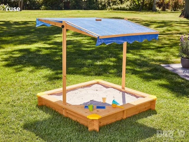 НОВ! Пясъчник с покривало и щанд за сладолед 118x118x118см, снимка 4 - Други - 53988190