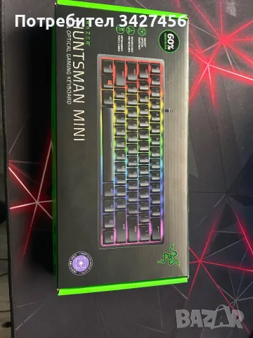 Продавам клавиатура razer huntsman mini!, снимка 3 - Клавиатури и мишки - 48021777