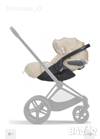 Стол за кола Cybex Cloud T i-Size SIMPLY FLOWERS, 45 – 87 см, снимка 4 - Столчета за кола и колело - 53212458