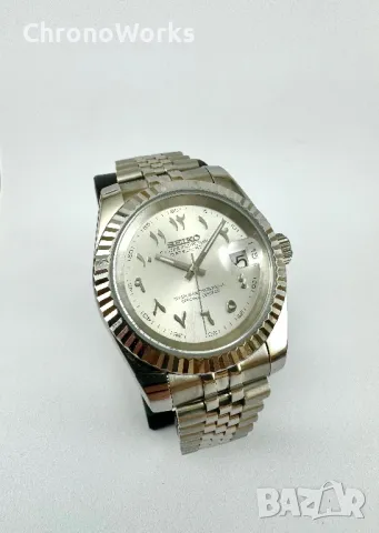 Часовник Seiko Datejust Mod Arabic Dial 39мм, снимка 2 - Мъжки - 47171525