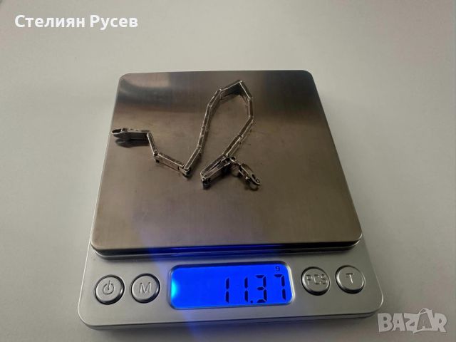 сребърна гривна  11.37гр 21см  / сребро silver 925 бижу - цена 24 лв - истинско сребро  имам и други, снимка 3 - Гривни - 45764213