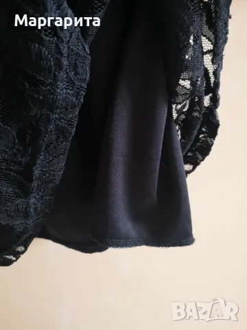 Нова черна дантелена рокля с етикет, снимка 7 - Рокли - 49908952