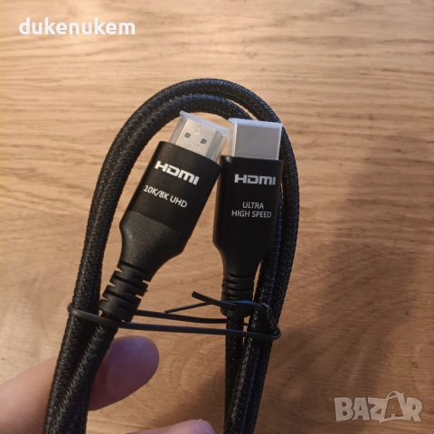 HDMI 2.1 кабел 48Gbps – 1 м, 8K/4K 240Hz, Ultra High Speed, снимка 10 - Кабели и адаптери - 53172391
