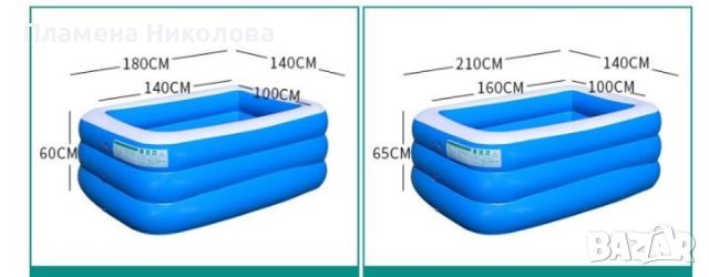 Устойчив надуваем басейн, различни размери, снимка 3 - Басейни и аксесоари - 46632558