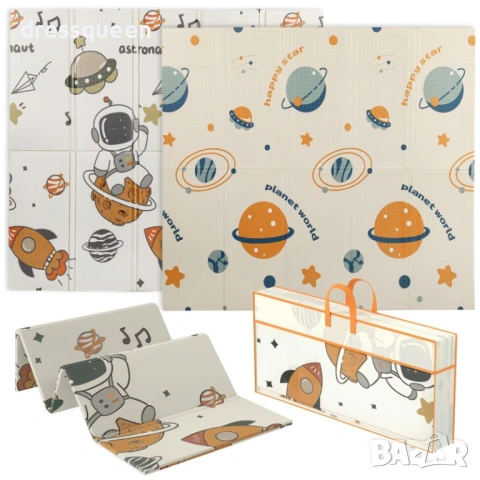 4849 „Термоизолираща постелка за игра: Сгъваема, мека и безопасна, снимка 3 - Други - 53708619